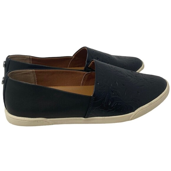NEW NIB Patricia Nash Lola Women's Size 8.5 Black Slip-On Shoes Leather - Picture 1 of 11